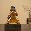 清 铜鎏金大黑天二臂玛哈嘎拉像（红木座） 商品缩略图1