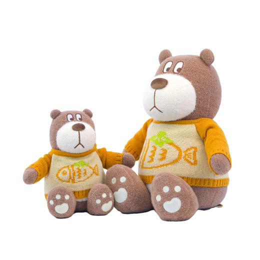 小熊汉斯 柿子鱼熊+配件毛衣 商品图0