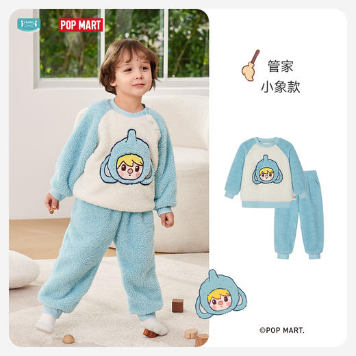 【79元秒杀套装】i-baby泡泡玛特联名抗静电暖绒绒圆领家居服套装【120-160码】 商品图9