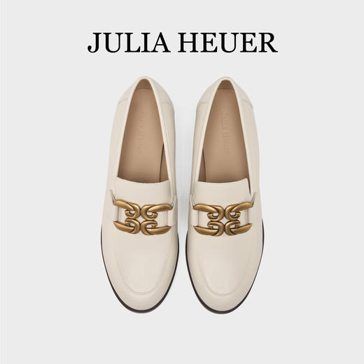 Julia Heuer 羊皮粗跟乐福鞋 商品图1