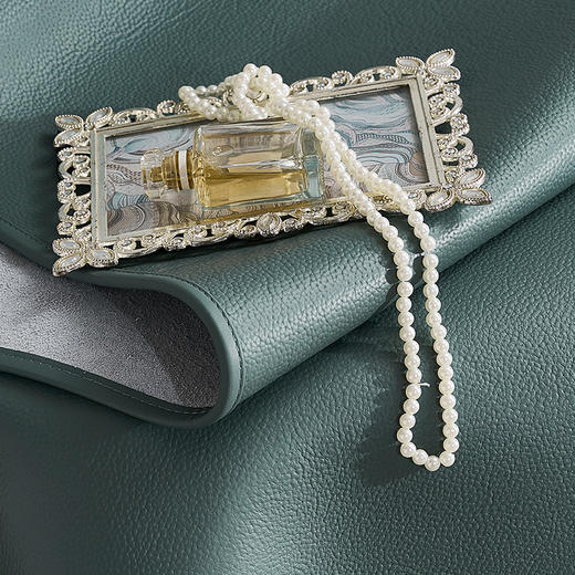 【6楼买即赠送凉感冰冰被】富安娜美国进口单张牛皮软席\尼莱恩, 绿，吊牌价15800 商品图4