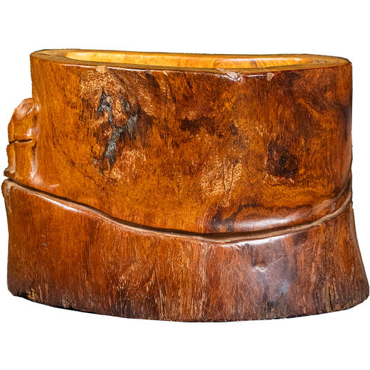 二十世纪 黄花梨整挖竹节工笔筒 商品图5