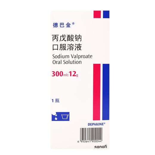 德巴金,丙戊酸钠口服溶液(无糖型)【300ml:12g*1瓶】杭州赛诺 商品图2