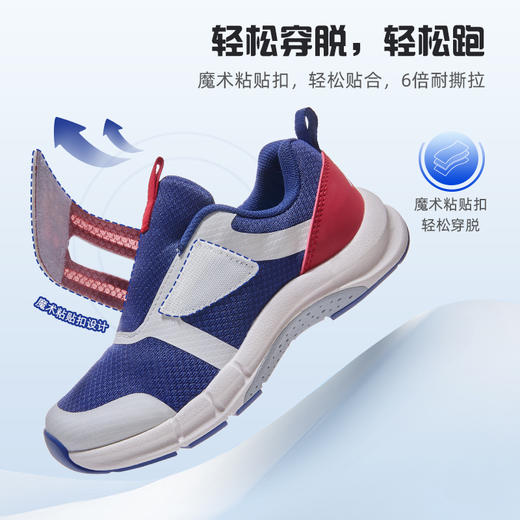 摩斯迪儿 童运动鞋网面2024夏季男童鞋新款魔术贴中大童机能跑步鞋 Prancer6003 商品图4