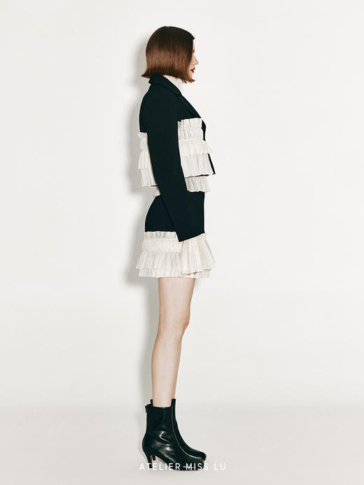 【云朵吉赛尔】多层柔纱拼接造型小A字短裙 商品图3