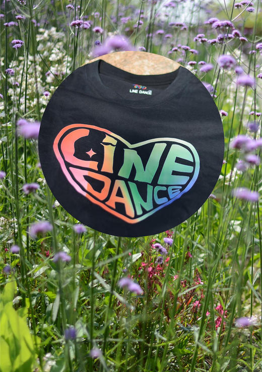 【团购】定制款”LINE DANCE“渐变印花T恤（10件起团购） 商品图1