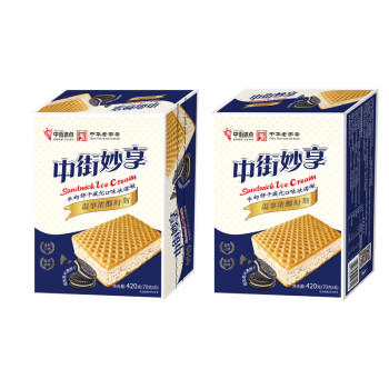 中街冰点 妙享牛奶饼干威化口味冰淇淋 70克*6支 雪糕甜品 家庭装 商品图4