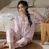 新中式盘扣国风春秋季新款睡衣冰雪丝长袖国潮睡衣优雅端庄家居服休闲舒适套装 商品缩略图6