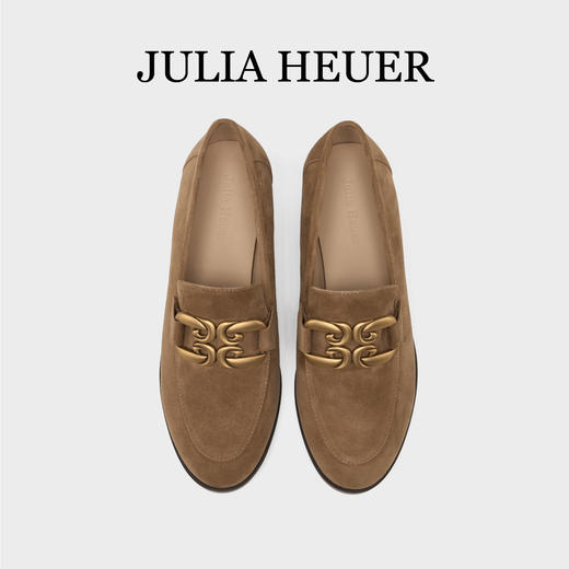Julia Heuer 羊皮粗跟乐福鞋 商品图5