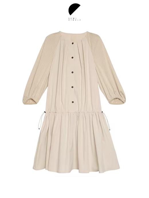 半圆/D24203368/A字裙泡泡袖轻运动连衣裙 商品图4