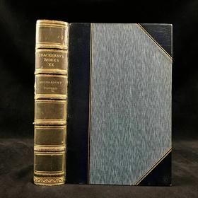 工坊特装本！1869年 萨克雷《委婉集/拿破仑的第二次葬礼》 作者亲绘多幅插图 真皮精装大32开