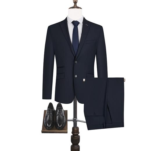 【婚礼季/毛料套西】柒牌西装男士套装商务正装秋季新款面试新郎结婚礼服	127C71110 商品图4