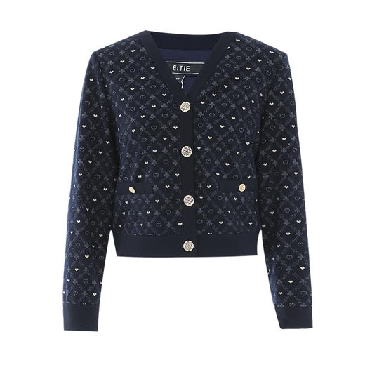 EITIE爱特爱幸运草爱心图案针织外套7503214 商品图5