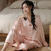 新中式盘扣国风春秋季新款睡衣冰雪丝长袖国潮睡衣优雅端庄家居服休闲舒适套装 商品缩略图11