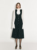 【巴塞罗那之约】复古粗花呢收腰A字连衣裙 商品缩略图0