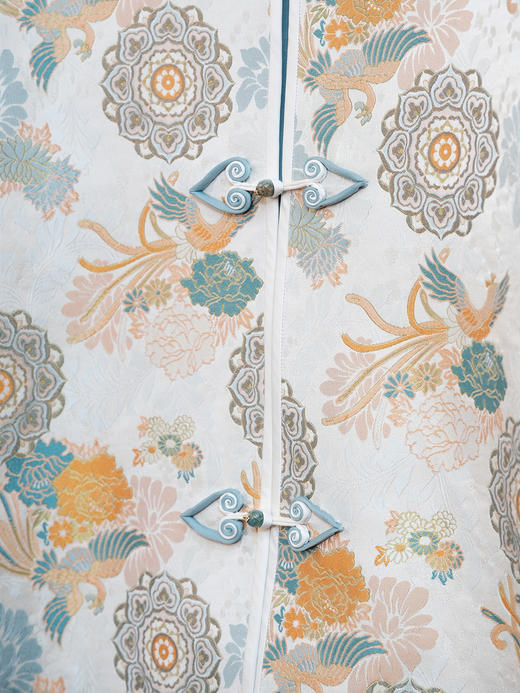 盛唐婧 |涅槃重生新中式国风宋锦对襟外套 商品图3