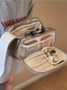 【大容量多功能化妆包】新款双拉链化妆品收纳包 旅行便携洗漱包 国庆节出游