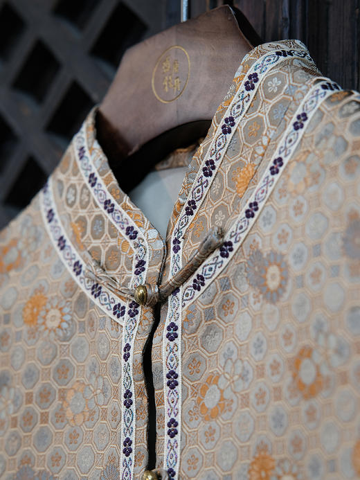 下架不制作了// 盛唐婧 |中式国风冰梅纹对襟马甲 商品图2