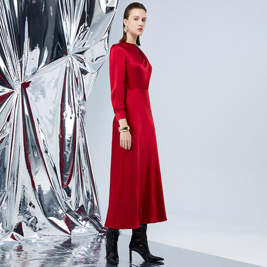 EITIE爱特爱秋季新款时尚修身高腰婚礼聚会礼服女7577207 商品图2