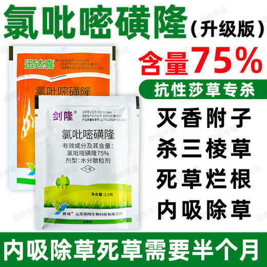 正品75%氯吡嘧磺隆升级版莎草净香附子水花生阔叶莎草杂草除草剂 商品图1