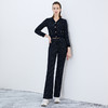 EITIE爱特爱秋季新款时尚百搭显瘦印花高腰长裤女7505212 商品缩略图1