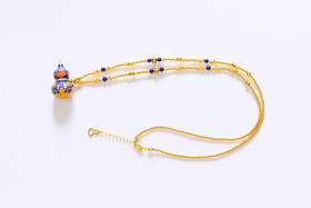 吉祥福禄珐琅彩项链