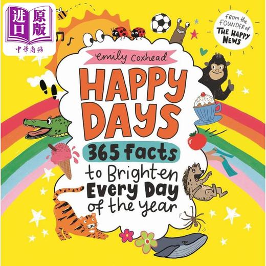 【中商原版】快乐的日子365个令人愉快的事实Happy Days 365 Cheerful Facts to Brighten Every Day of the Year英文原版绘本 商品图0