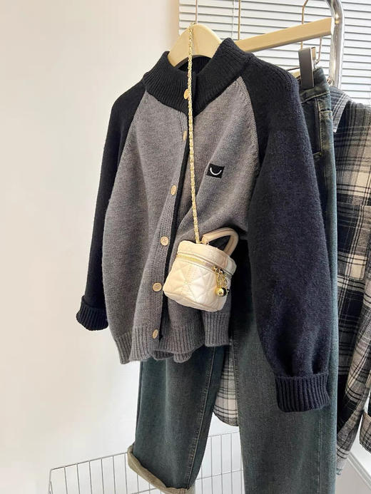 立领刺绣针织开衫 商品图2