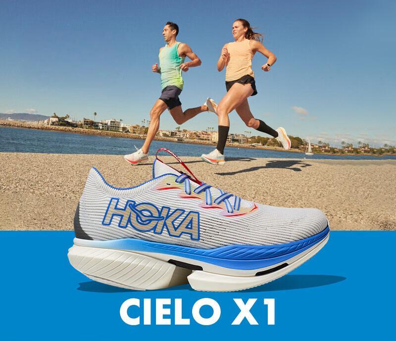 HOKA ONE ONE男女款专业竞速跑鞋CIELO X1耐磨稳定透气新款