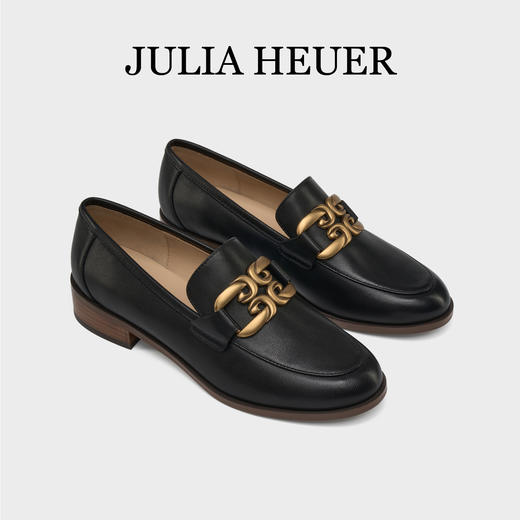 Julia Heuer 羊皮粗跟乐福鞋 商品图9