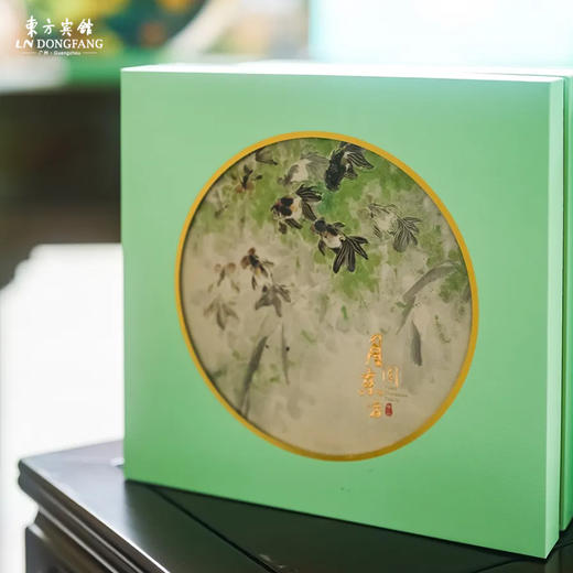 东方宾馆 | 东方双黄白莲蓉 中秋月饼礼盒180g*4枚装 现货票券同售 商品图1