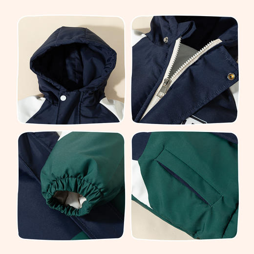 贝贝怡冬季男童夹棉外套ZB4DS018 商品图5