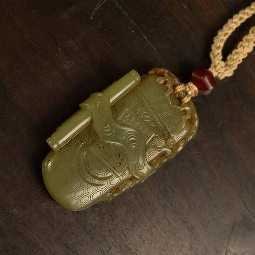 清 黄玉雕琴棋书画把件 商品图4