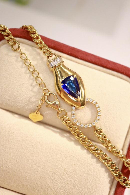 1.01ct 蓝宝石手链 商品图1