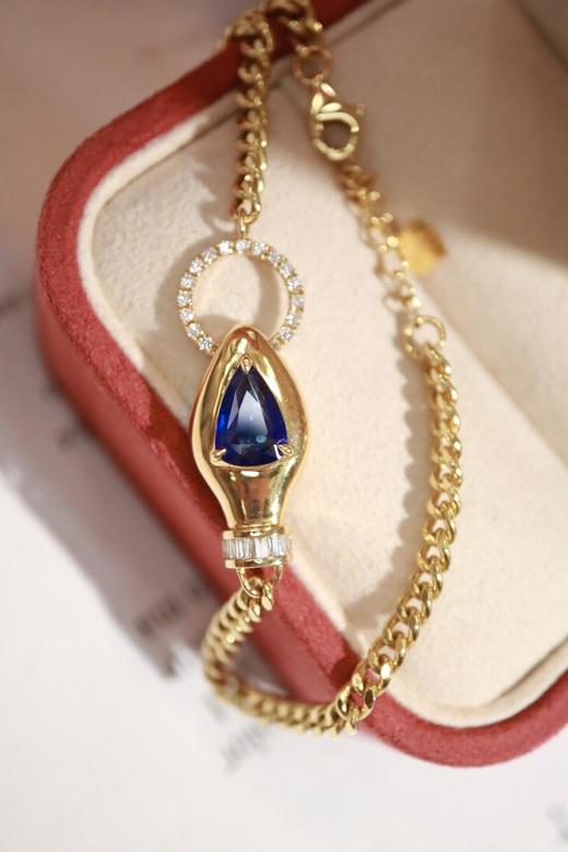 1.01ct 蓝宝石手链 商品图5