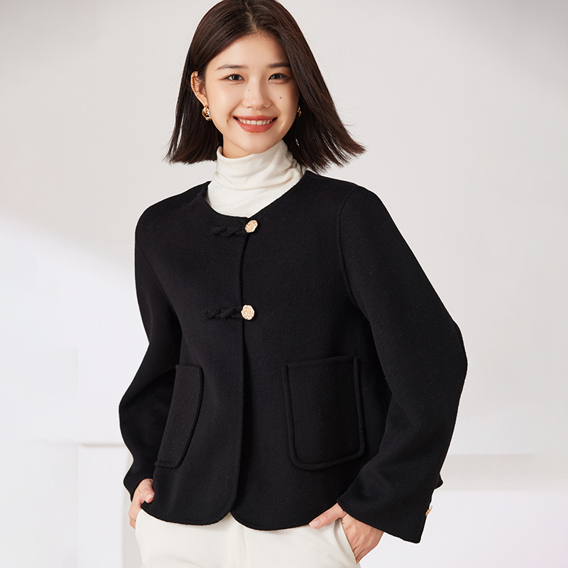 Avann短款国风100%羊毛外套S062