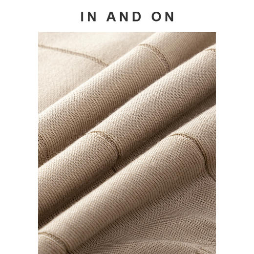 54569  IN AND ON 邂逅 莱赛尔桑蚕丝法式收腰针织上衣 商品图2