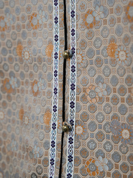 下架不制作了// 盛唐婧 |中式国风冰梅纹对襟马甲 商品图3