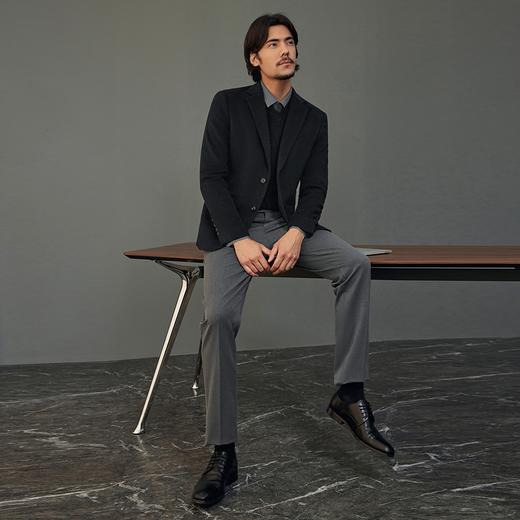 【毛料单西】柒牌西服男2024秋冬新款商务正装含羊毛男士西装外套	127C70950 商品图3