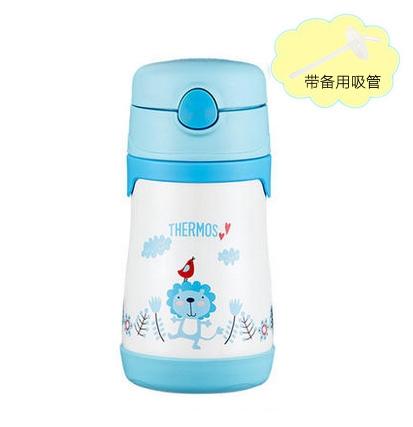 膳魔师保温杯儿童吸管杯魔膳师宝宝可爱防漏不锈钢水杯子 商品图3