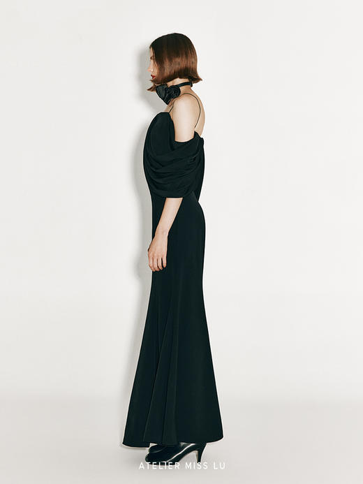 【暗夜玫瑰】优雅黑玫瑰绑带Choker项链 商品图1