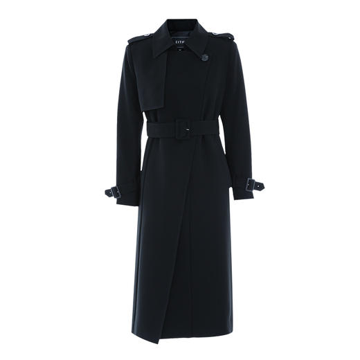 EITIE爱特爱秋季新款酷感经典通勤长款风衣外套7504210 商品图5