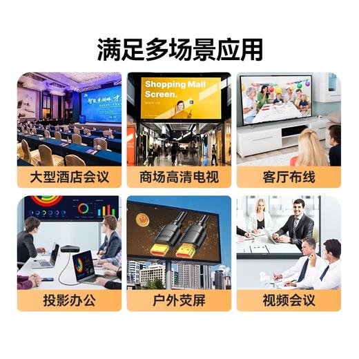 爆款★热销@工程布线款【4K HDMI 高清线】无损传输-锌合金✦HDMI线2.0版4K数字高清线2米视频线工程级 笔记本电脑机顶盒连接电视投影仪显示器数据连接线 商品图7