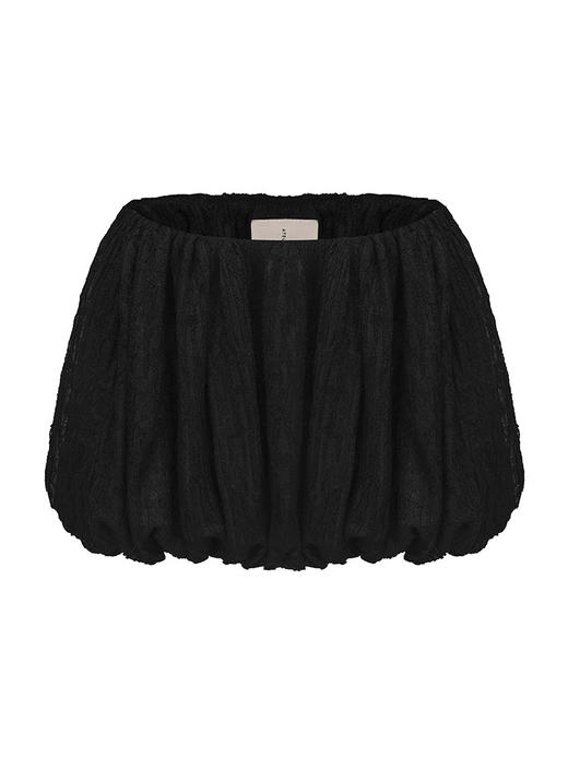 【积雨云】绵羊毛肌理微透花苞短裤 商品图4