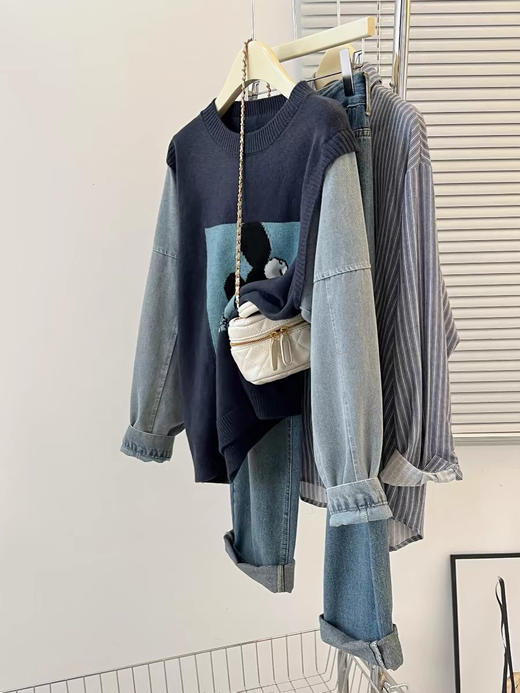 米奇拼接牛仔 商品图0