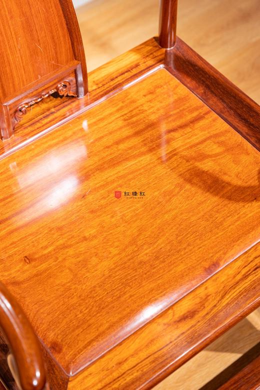红桥红  家具严选  缅甸花梨（大果紫檀）  【颐和园高扶手 南官帽椅】 商品图4