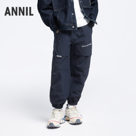 男童全腰梭织单裤秋季新款安奈儿童装EB436530