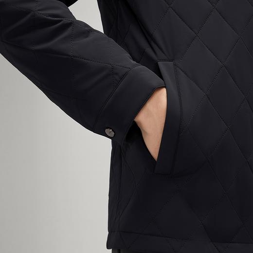 柒牌男装棉衣男2024冬季新款时尚休闲中青年菱形格保暖翻领厚外套	127E70950 商品图2