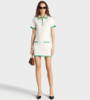 Sporty & Rich - SRHWC Hilary Dress - Off White/Verde - 女装 - 连身裙 - 白色/绿色 商品缩略图0