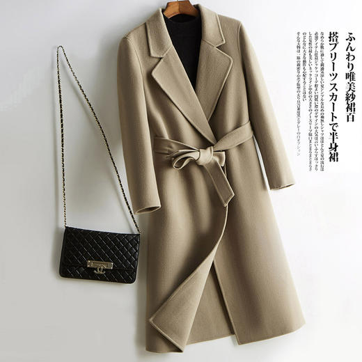 Avann长款系带100%羊毛大衣S04 商品图6